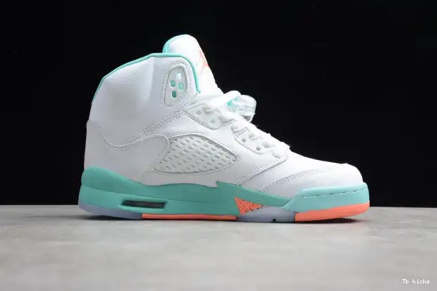 Rep TBK Air GS 440892-100 Light Aqua Jordan 5 0512